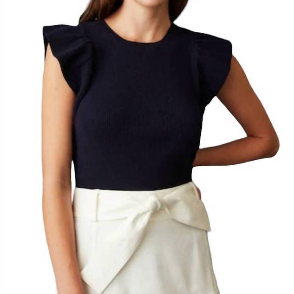 NEW MARIE OLIVER rory top in navy - Picture 1 of 2